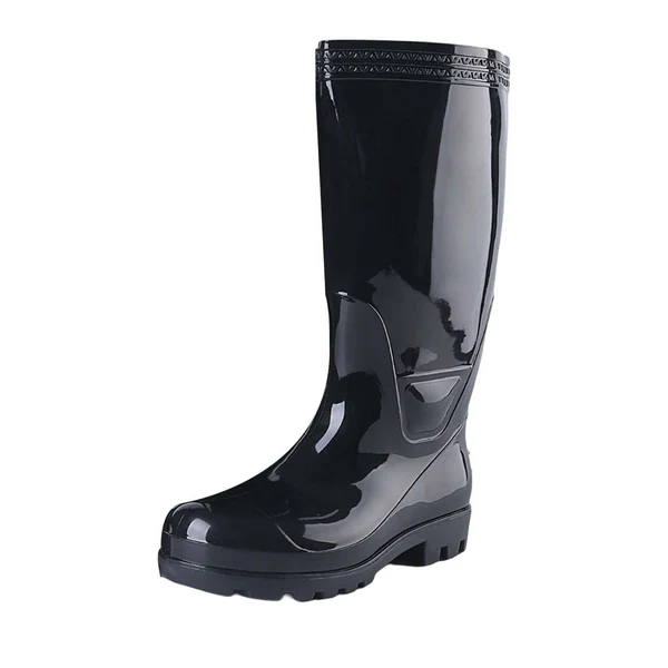 Excellent Maxbell Rain Boots Anti Slip Steel Toe Work Boots Waterproof Rubber Boots for Men 40 Certified