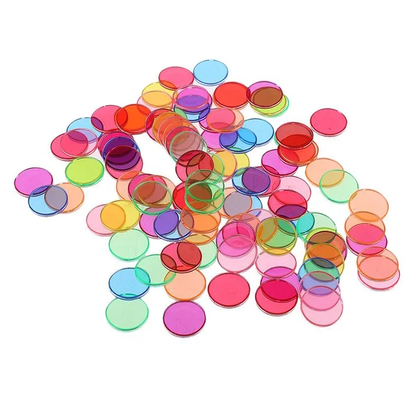Excellent Maxbell 100x Colorful Disc Chips for Preschool Scientific Magnetic Experimental Tool Easy-to-Use