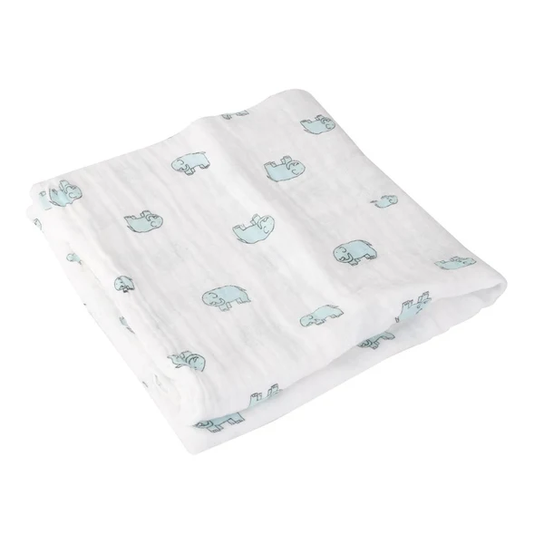 Contemporary Maxbell Muslin Cotton Blanket Newborn Baby Blanket Swaddle Bath Towel Green Elephant Specialty