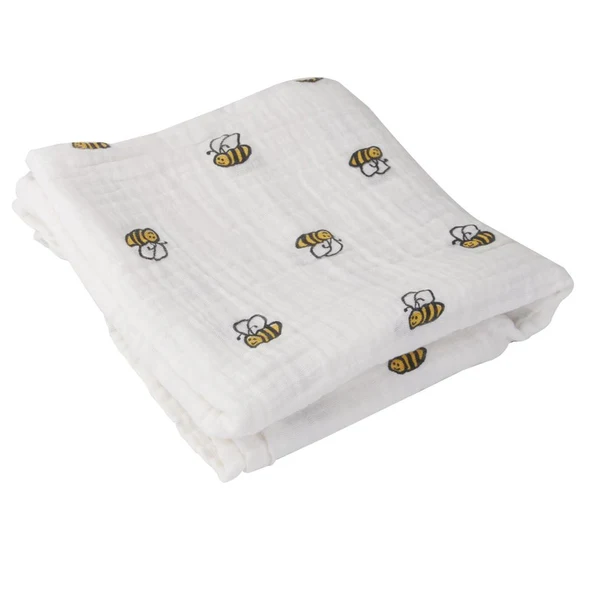 Breathable Maxbell 1 Pcs Muslin Cotton Blanket Newborn Baby Blanket Swaddle Bath Towel Bee Genuine