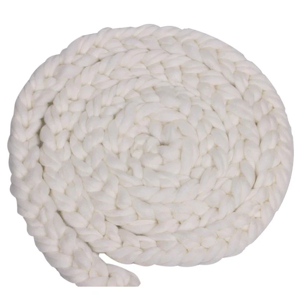 Unique Maxbell Newborn Baby Roving Braid Wool Spinning Fiber Rugs Photography Props White Fine