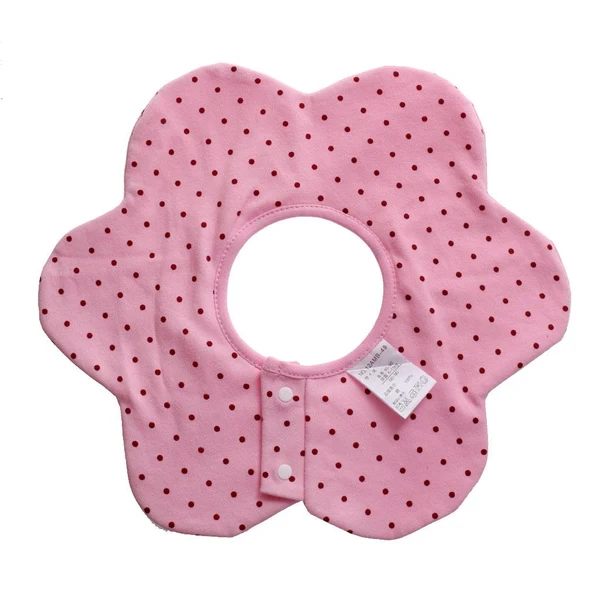 Advanced Maxbell Infant Baby Kids Bibs Round Flower Head Scarf Bandana Saliva Towel Pink Effective
