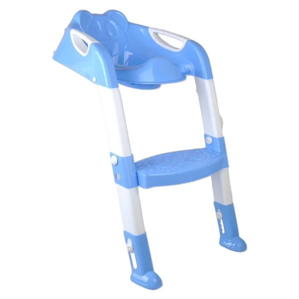 Pure Maxbell Baby Foldable Toddler Kids Potty Training Chair Toilet Ladder Seat Step Blue Clean
