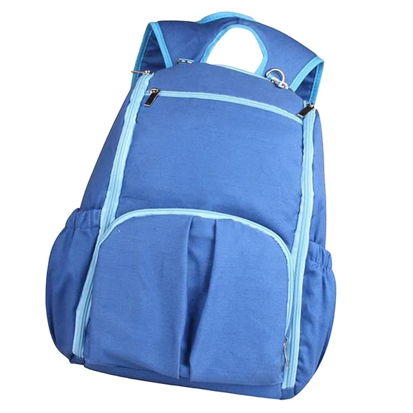 Next-Generation Maxbell Maxbell Multifunctional Travel Diaper Backpack Bag Waterproof Mummy Bag Blue Striped Clean