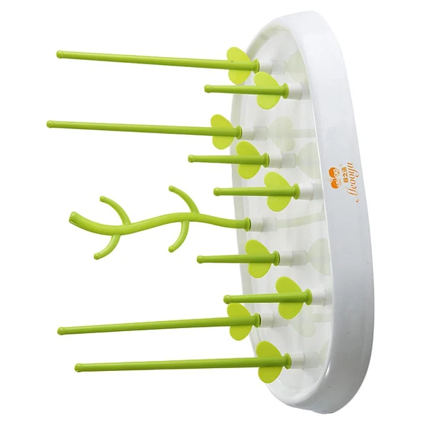 Minimalist Maxbell Baby Bottle Drying Rack Drying Shelf Bottle Pacifier Dryer Green 2 Fashionable