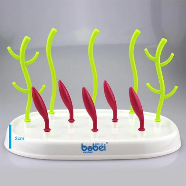 Pure Maxbell Baby Bottle Drying Rack Drying Shelf Bottle Pacifier Dryer Green and Red Effective