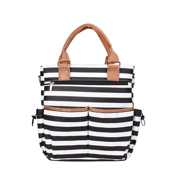Fine Crafted Maxbell Baby Diaper Bag Messenger Organizer Tote with Changing Pad Stripe Detailed
