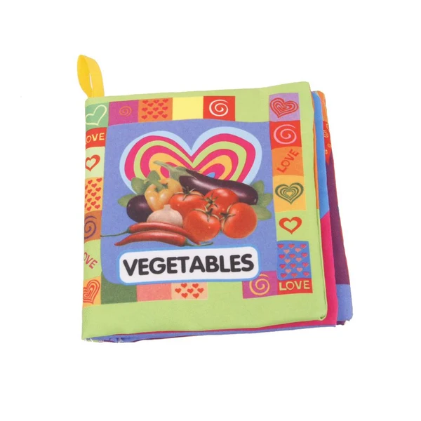 Modern Maxbell Colorful Baby Kids Cloth Cognize Book- Vegetables Exceptional