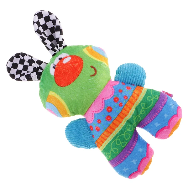 Detailed Maxbell Cute Plush Toys Soft Stuffed Double Side Rabbit Doll Baby Intelligence Development Toy Environmentally Friendly