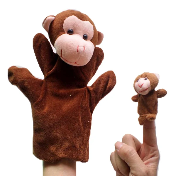 Versatile Maxbell Finger Puppets Baby Kids Children Story Telling Educational Hand Toy Gift Big and Small Monkeys Superior