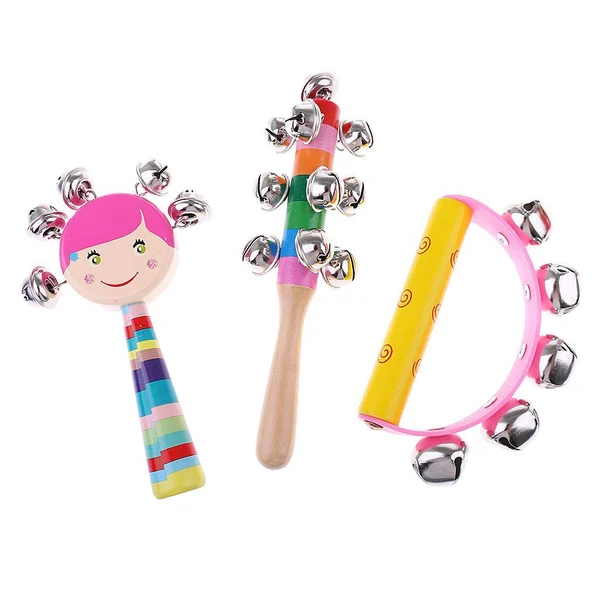 Optimized Maxbell 7Pcs Orff World Educational Wooden Musical Instrument Percussion Drums Bell Children's Toys Gift Modern