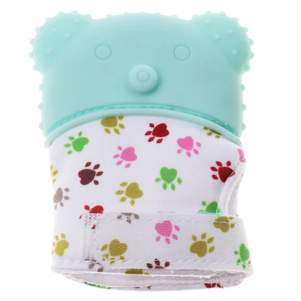 Advanced Maxbell 2Pcs Baby Teething Mitten Silicone Mitt Bite Training Glove Teether Luxury