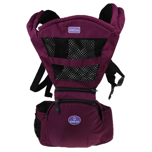 Flexible Maxbell Unisex Baby Hipseat Carrier Backpack 5 In 1 Carry Ways Carrier Sling Purple Elegant