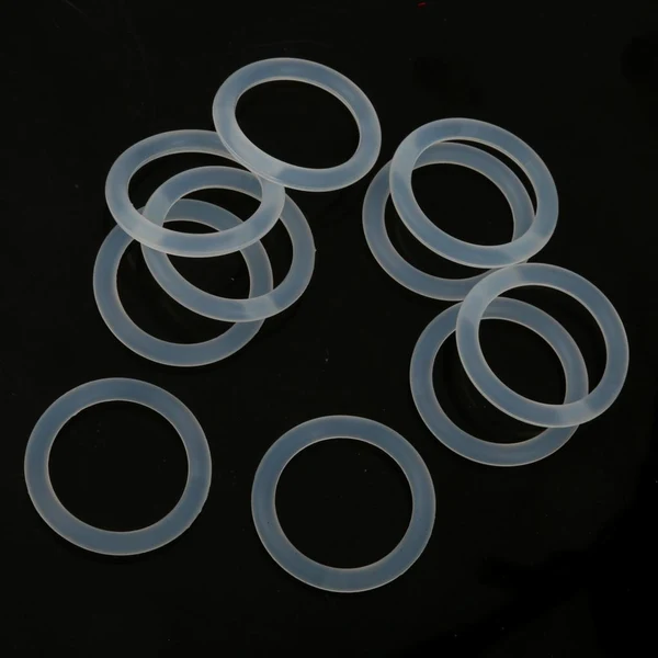 Soft Maxbell 20 pieces Clear Silicone Baby Pacifier Ring Holder Napkin Adapter Casual
