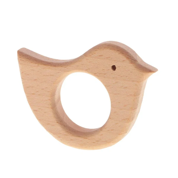 Advanced Maxbell Set of 4pc Wooden Teethers Handmade Wooden Bird Cat Teether Teethers Beech Wood Pendant Verified