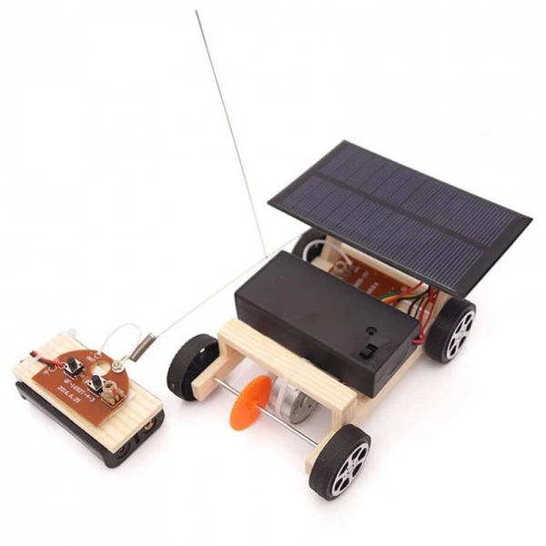 Natural Maxbell DIY Wooden Science Kits Kids Science Experiment Toys solar car Superior
