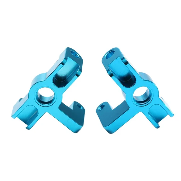 Minimalist Maxbell 2pcs Metal Front Steering Cups Set for Wltoys 144001 RC Car Spare Parts Blue Pure