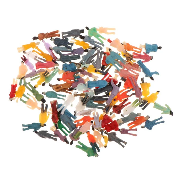 Artisan Maxbell 100Pcs Painted People Figures Miniatures for Train Railway Layout 1 150 Classic