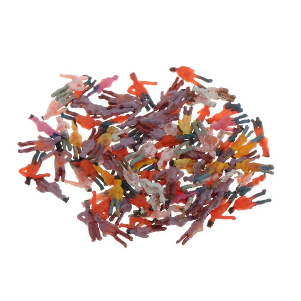 Breathable Maxbell 100Pcs Painted People Figures Miniatures for Train Railway Layout 1 300 Secure