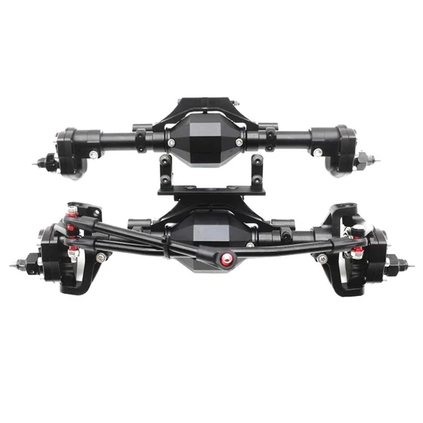 Outstanding Maxbell CNC Scale Front Rear High Lift Portal Axle for Axial SCX10 II 90046 Black Refined
