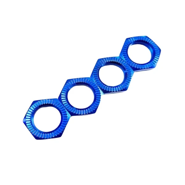 Fine Maxbell Set of 4 Hex Wheel Nut for 1 7 1 8 RC Vehicles Accessories Blue Smart