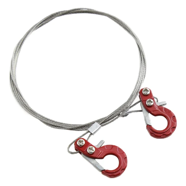 Trendy Maxbell RC Car Steel Tow Rope 1 10 1 10 Durable Metal for TF2 Vehicle Crawlers Red Natural