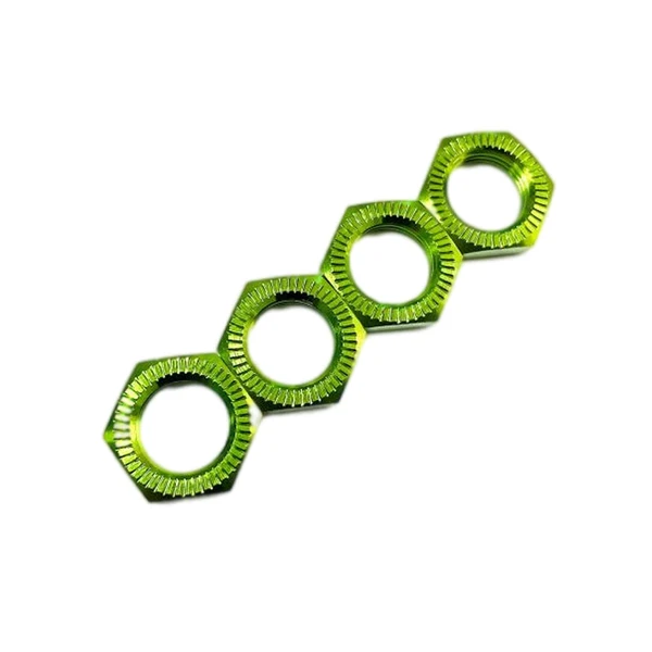 Fashionable Maxbell Set of 4 Hex Wheel Nut for 1 7 1 8 RC Vehicles Accessories Green Dependable
