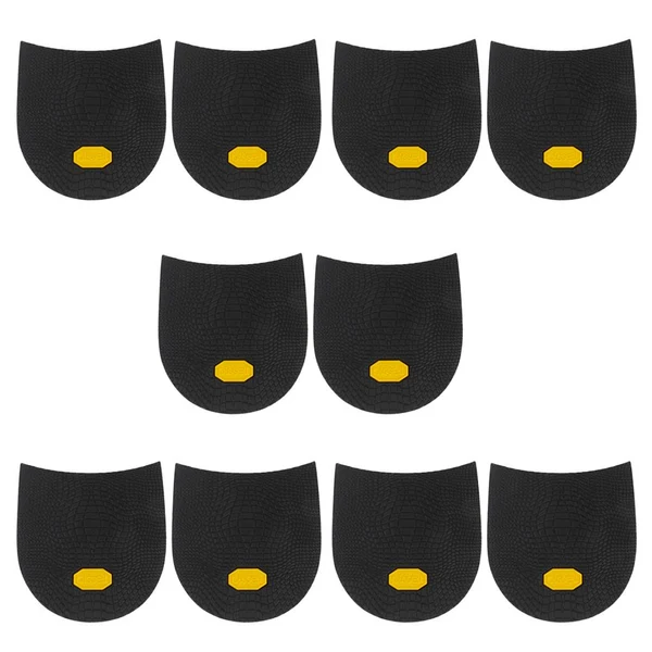 Fashionable Maxbell 5 pairs Footful Alligator Grain Rubber Glue on Heels Shoes Sole Sophisticated