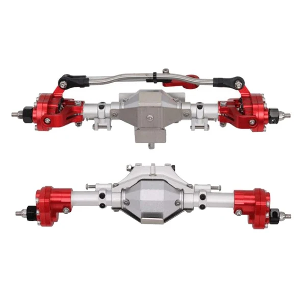Sophisticated Maxbell CNC Scale Front Rear High Lift Portal Axle for Axial SCX10 II 90046 Gray Safe
