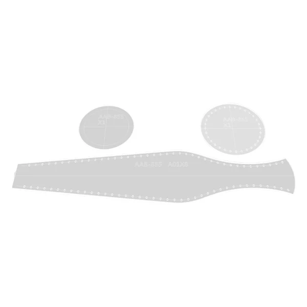 Lightweight Maxbell Acrylic Template Leather Die Cutting Vase Easy to Use for Sewing Stencil Modern