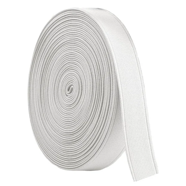 Natural Maxbell 16m Elastic Stretch Cord for Clothes Dress Sport Pant Sewing Trim White Expertly Made