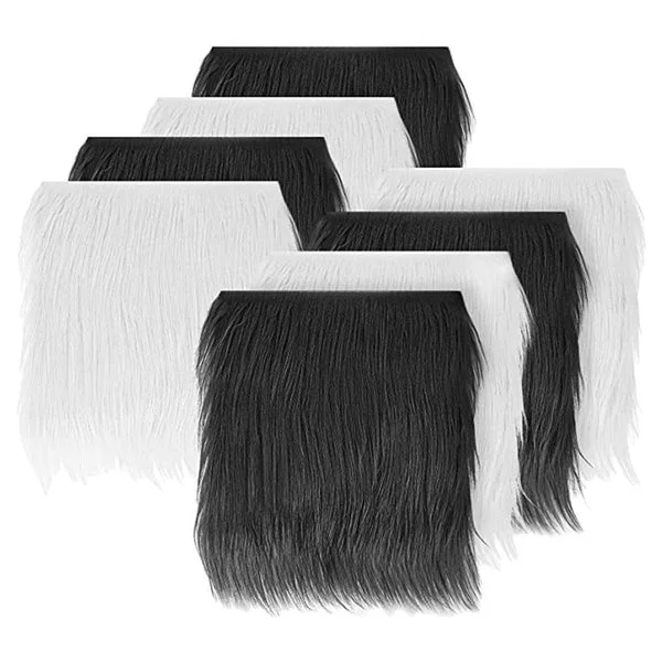 Easy-to-Use Maxbell 8x Faux Fur Square Fabric Handmade Furry Long Hair Pile for Sewing Craft DIY Classic
