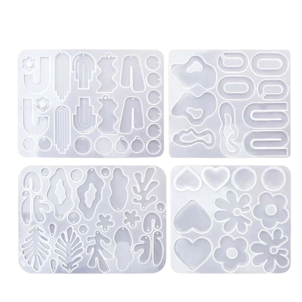 Exclusive Maxbell 4Pcs Silicone Casting Irregular High Temperature Resistant Reusable for DIY Effective