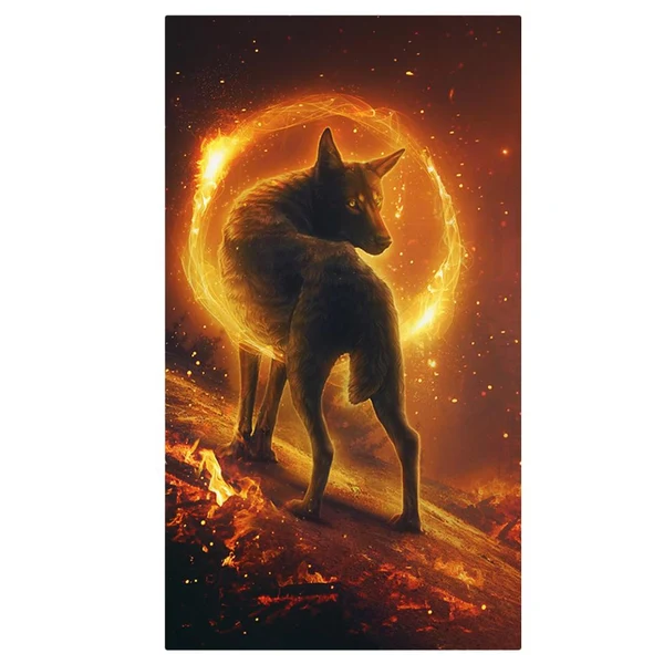 Contemporary Maxbell Wolf 5D Diamond Painting DIY Embroidery Cross Stitch Needlework Craft Brown Trusted