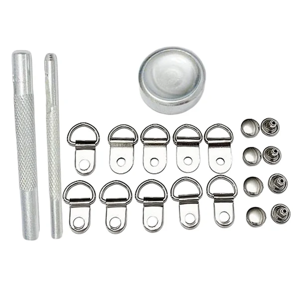 Stylish Maxbell Boot Lace Hooks for Leather Craft Mountaineering Shoes Bag Silver 8x12mm Outstanding
