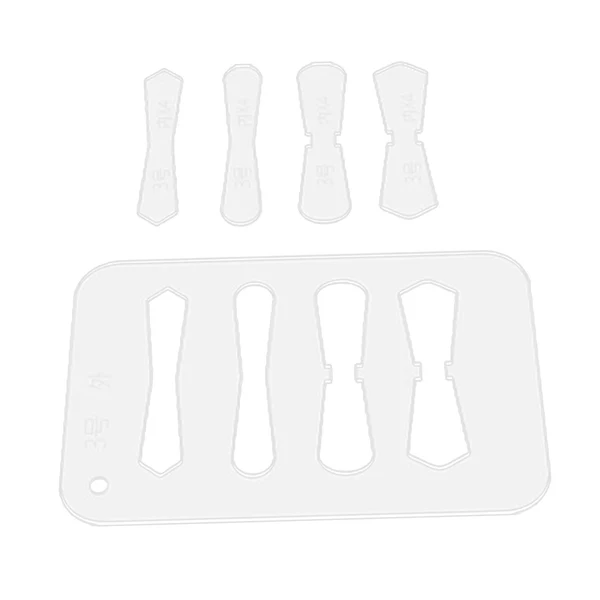 Sophisticated Maxbell Leather Acrylic Template Set Keychain Pattern Stencil DIY Handmade Tool No 3 Casual