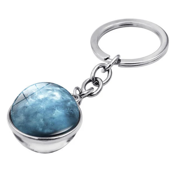 Efficient Maxbell Metal Gem Cabochon Keychain Split Rings Fashion Keyring Key Chain Decors J High-Performance