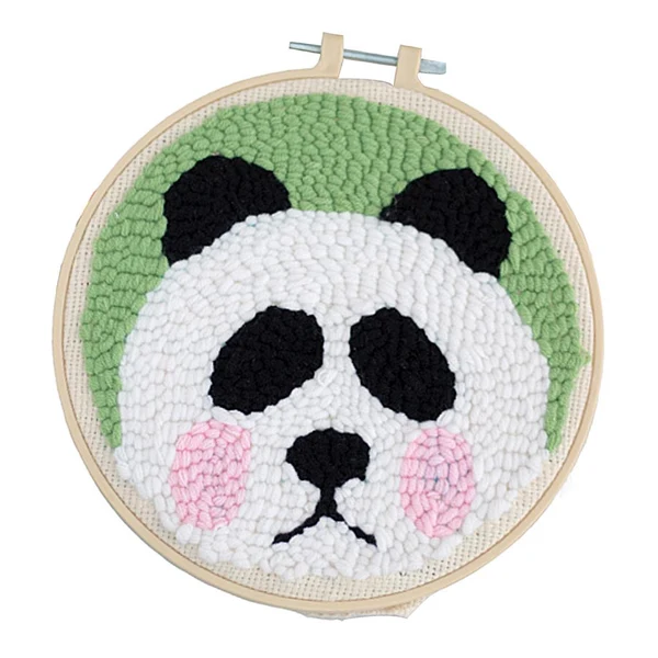 Top-Quality Maxbell 1 Set Panda Punch Needle Kits with Punch Embroidery Pen DIY Crafts Elegant