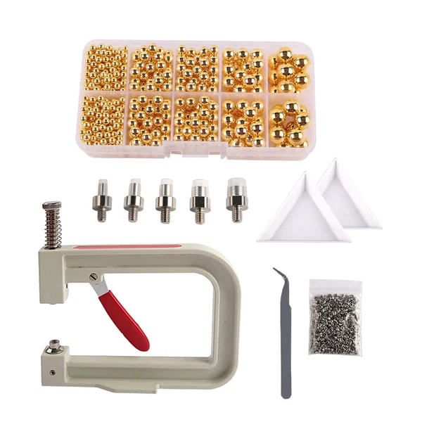 Dependable Maxbell Pearl Handmade Setting Machine Handmade DIY Craft Accessories for Cap Punch Yellow Official