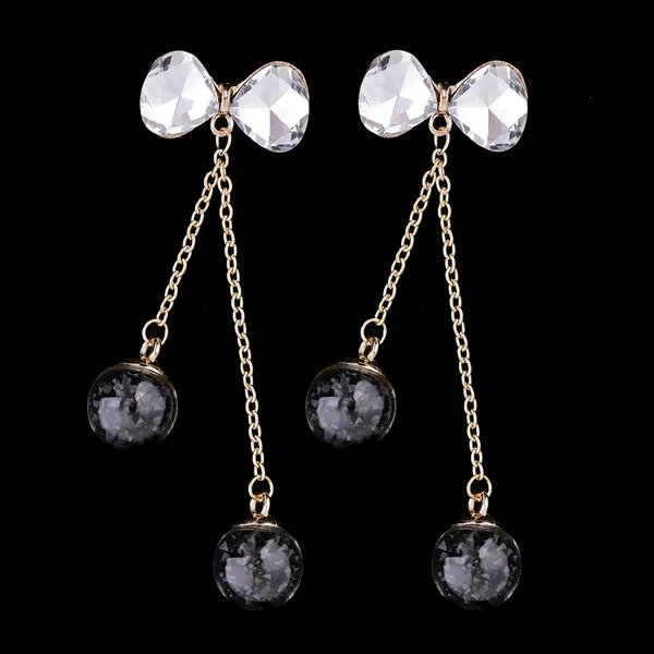 Dependable Maxbell 2 Pieces Tassel Bowknot Pendant Rhinestone Buttons Crystal Embellishment Classic