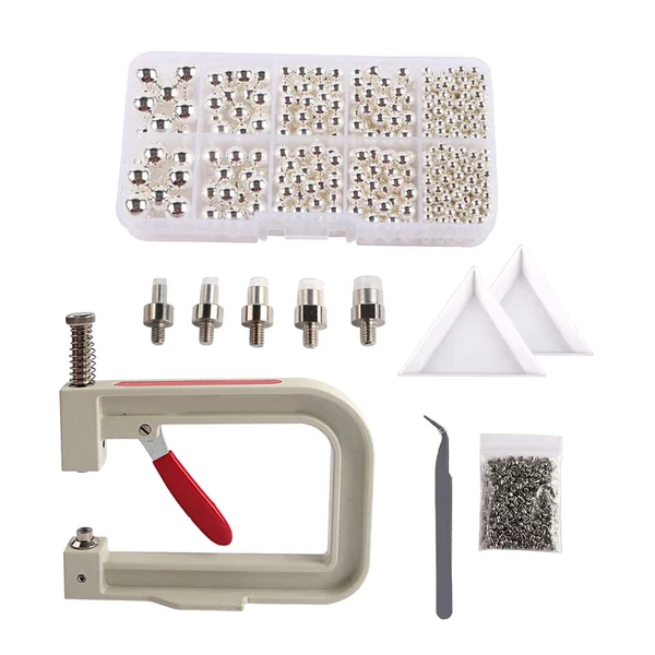 Refined Maxbell Pearl Handmade Setting Machine Handmade DIY Craft Accessories for Cap Punch Argent Quality