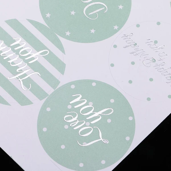 Lightweight Maxbell 10 Pcs Paper Hand Account Stickers Valentine's Day Sticker Decoration Green Sustainable