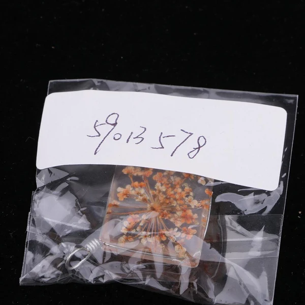 Healthy Maxbell 1 Piece Dried Flower Crystal Pendants Glass Pendant DIY Jewelry Coralline Crafted