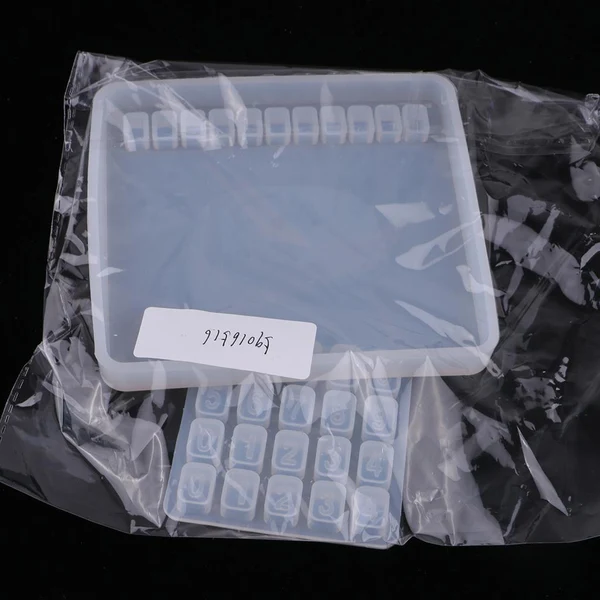 Quality Maxbell Numbers Silicone Resin Casting Mold DIY Craft Jewelry Making Mould Square Traditional