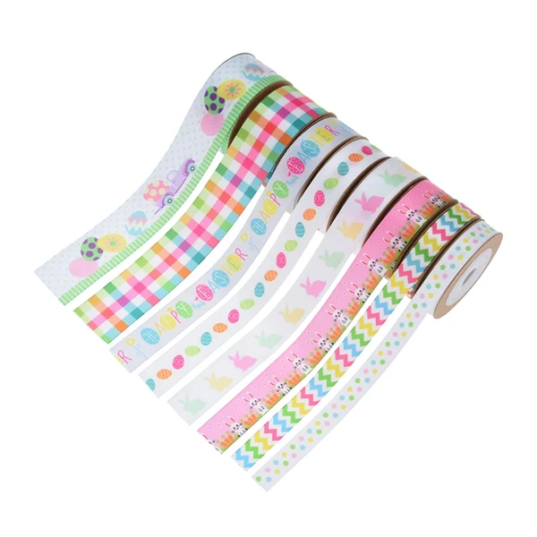 Lightweight Maxbell 8x Easter Truck Bunny Ribbon for Gift Wrapping Crafts DIY Wedding Decoration Specialty