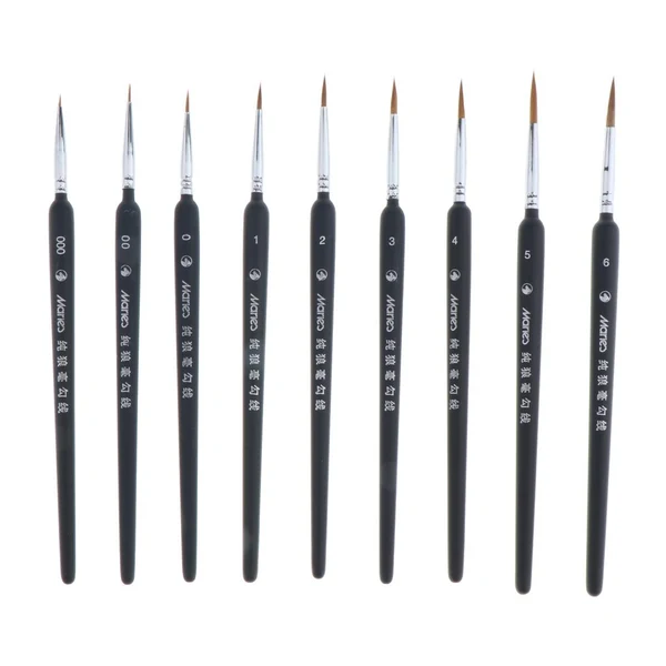 Original Design Maxbell 9X Paint Brush Set Weasel Hair Brush Fine Detail Art Nail Oil Painting World-Class