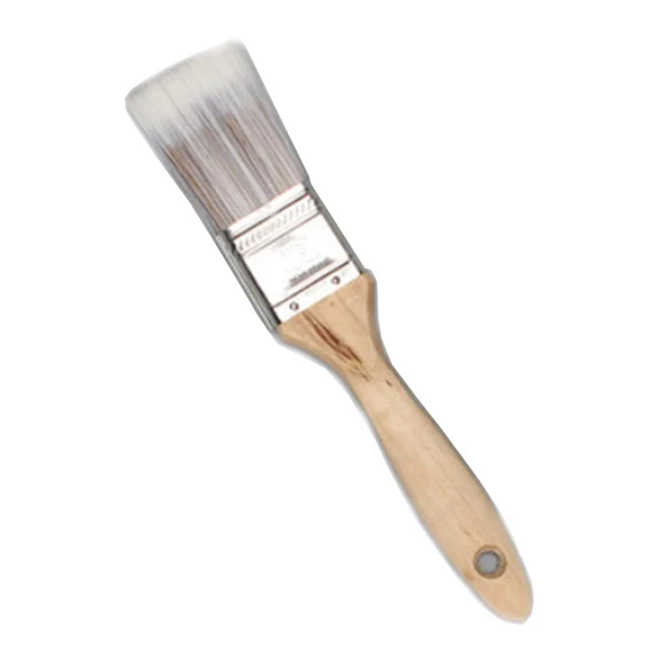 Convenient Maxbell Wooden Handle Flat Head Brushes Reusable DIY Wall Decorating Brush 1.5inch Unique