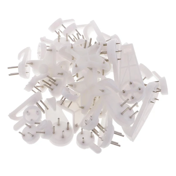 High-Quality Maxbell 80Pcs Heavy Duty Plastic Hard Wall Hooks Photo Picture Frame Hanging 4 Sizes Casual