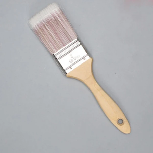 Reliable Maxbell Wooden Handle Flat Head Brushes Reusable DIY Wall Decorating Brush 2inch First-Class