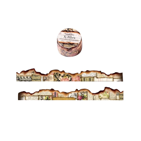 Excellent Maxbell Old Burned Washi Tape DIY Scrapbook Stationery Decors Masking Tape Aesthetic Style F Soft